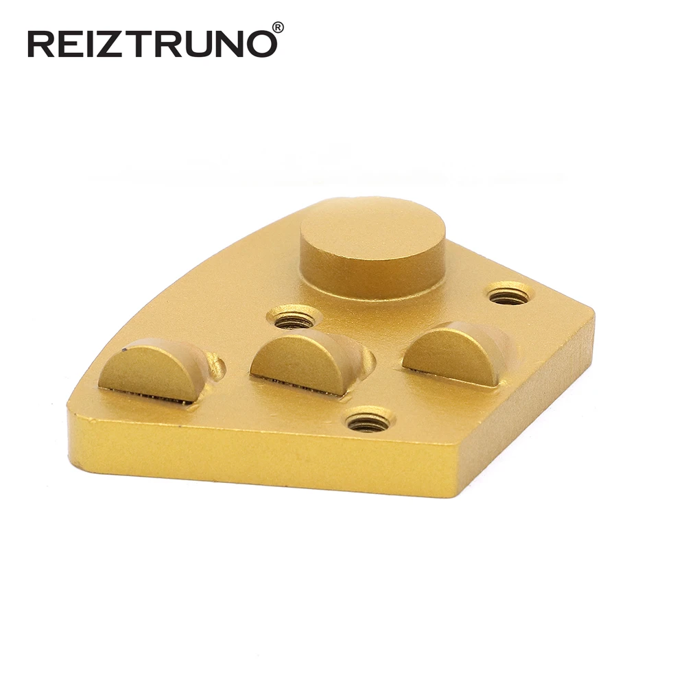 REIZTRUNO trapezowy diamentowy metalowy podłogowy tarcza szlifierska jeden segment i 3*1/2 PCD szlifierka do posadzek betonowych na narzędzie do usuwania żywicy epoksydowej