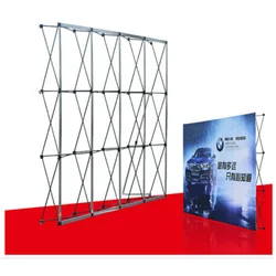 Aluminum Flower Wall Folding Stand Frame for Wedding Backdrops Straight Banner Exhibition Display Stand Trade Advertising Show