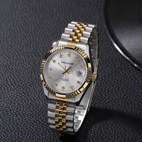 Solid Steel Watchband Automatic Wristwatch Men Mechanical Watches Waterproof 30 Meters Diamond Dial Face Luminous Clocks слава