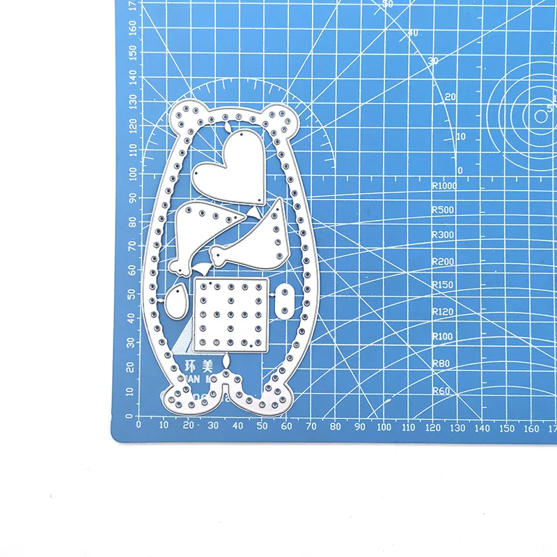 Julyarts Little Bear Scrapbooking Cutting Dies Molds Scrapbook Album Tencil Scrapbooking DIY Album Paper Card Embossing Decor