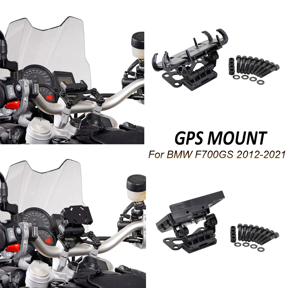 Motorcycle Front Phone Stand Holder Phone GPS Navigaton Plate Bracket For BMW F700GS 2012-2021 2020 2019 2018 2017 2016 2015