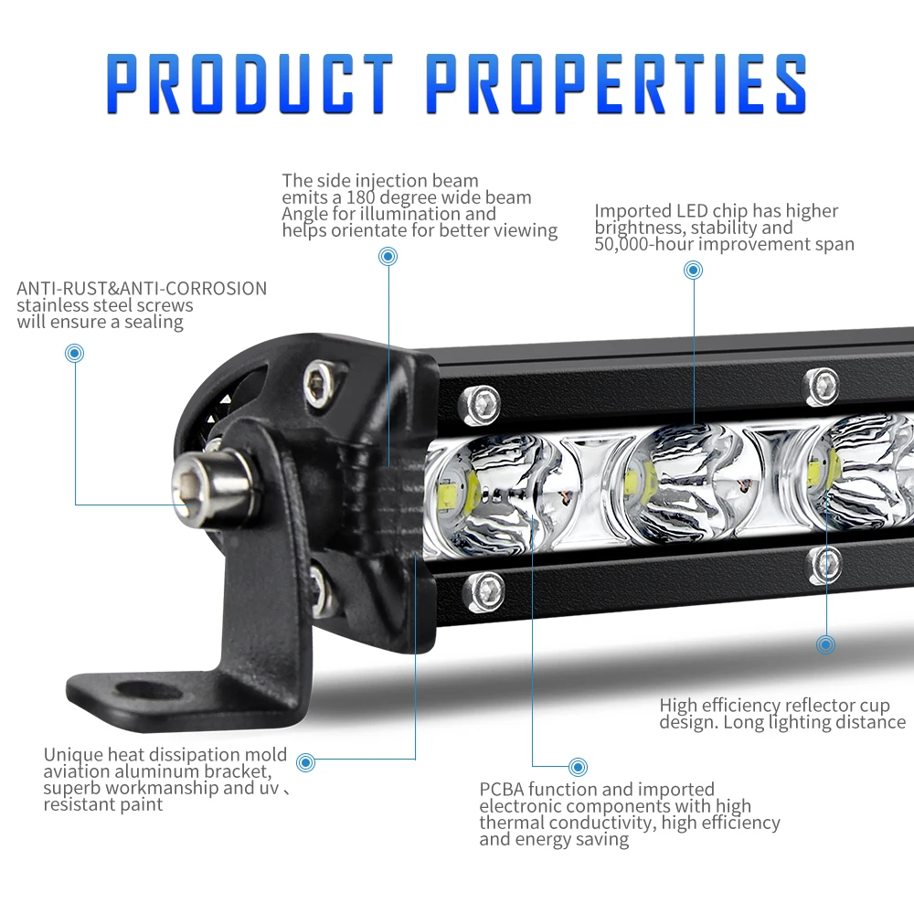 BraveWay 6D Light Bar Offroad Barra Led Work Lights for Trucks 24V 12V Led Work Lamp for Tractor Motorcycle ATV Lada Tractor UAZ