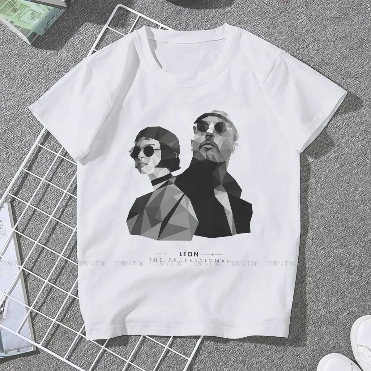 Black And White 5XL TShirt Leon Mathilda Cleaner Classic Film Luc Besson Printing Streetwear T Shirt Women Unique Gift Idea