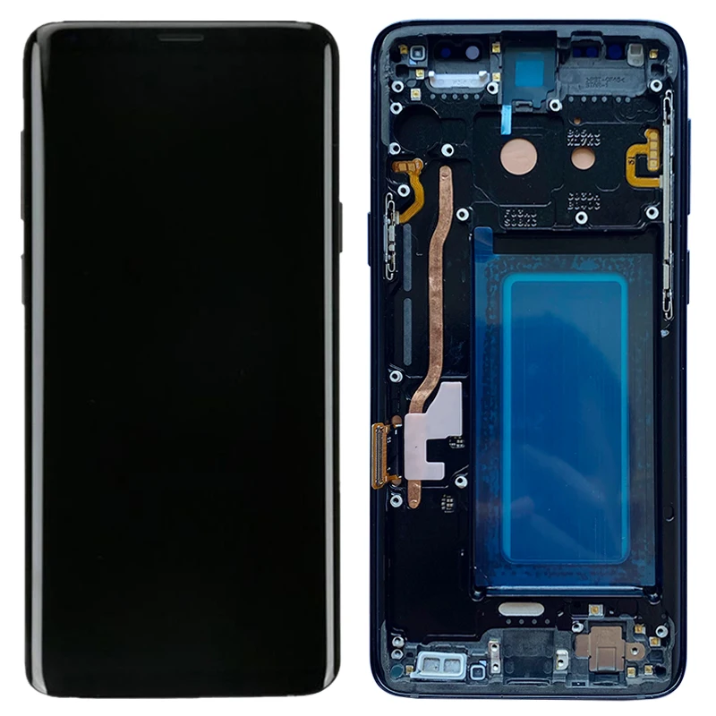 SUPER AMOLED S9 Screen For Samsung S9 G960 SM-G960F LCD Display Touch Screen With Frame Digitizer Assembly With Dead Pixels