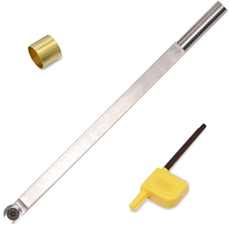 Ci0 16x3.0mm narzędzia do toczenia drewna z końcówką węglikową tokarka Finisher Tool Bar z okrągłą 16 płytka węglikowa do hobbystów drewna lub DIY — zdjęcie 2