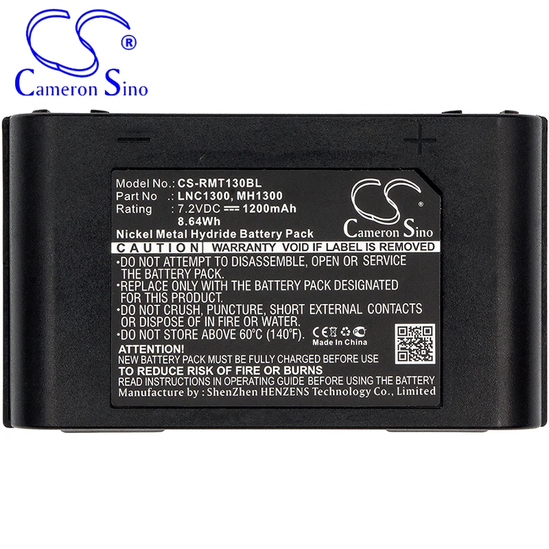 CameronSino-크레인 원격 제어 배터리 1200mAh/8.64Wh, 라비올리 MH1300 마이크로피 LNC1300 MH1300 에 적합