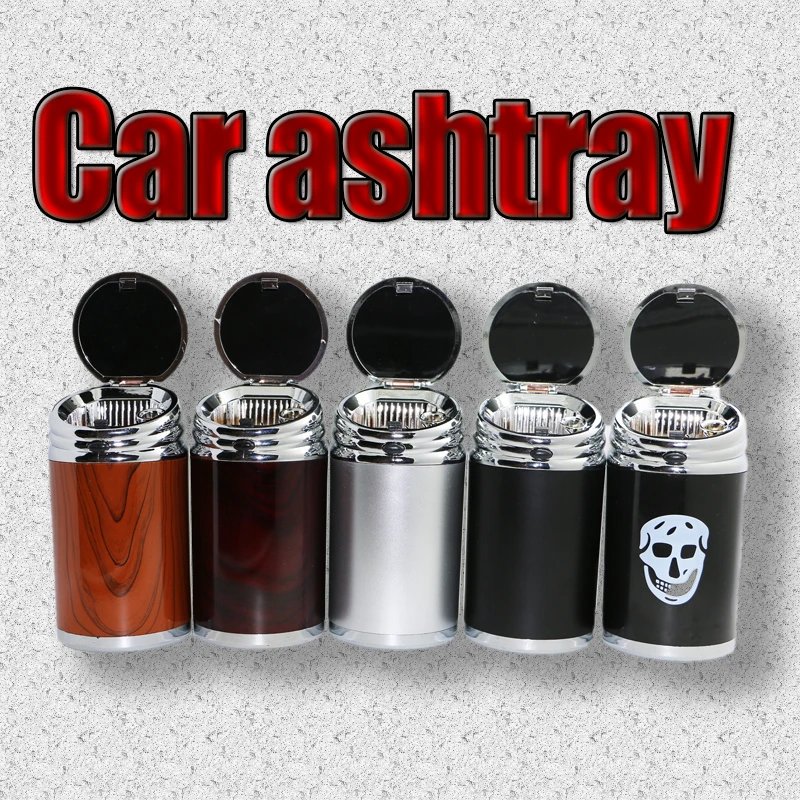 1 pcs car ashtray cinzeiro portatil car ashtray creativos bling accessories con tapa cigar holder skull ashtray cigarette