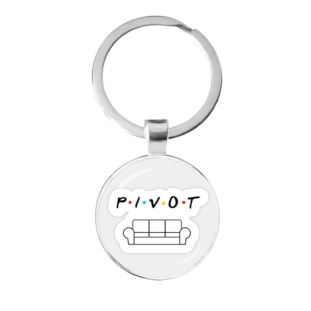 Porte-clés de la série télévisée américaine Friends, pendentif imprimé I\'ll Be There For You, porte-clés de voiture, cadeau de bijoux Llavero,