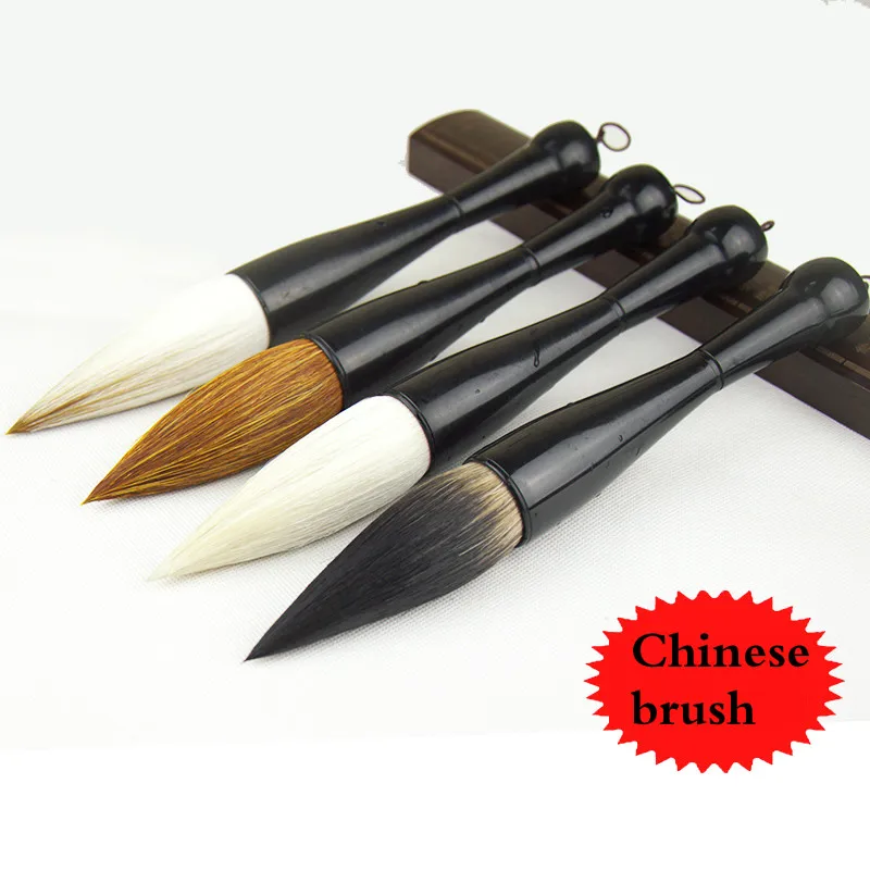 Chinese Calligraphy Brush Hopper-shaped Oversized Painting Writing Brush Woolen Weasel Hair Brush Pen Caligrafia Tinta China