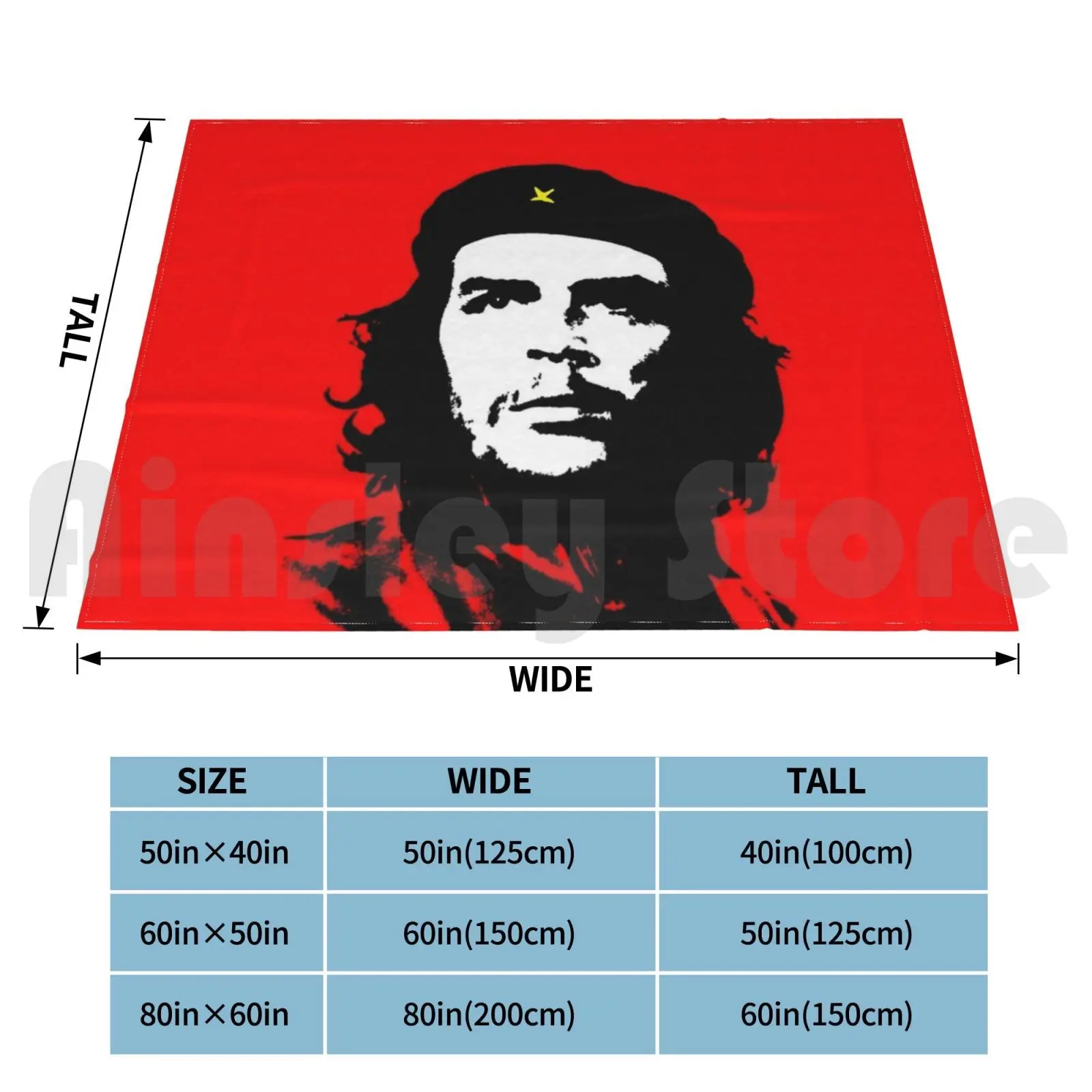 Che Guevara Blanket For Sofa Bed Travel Revolution Red Cuba Che Fighting Strong Yoga Gym Hipster Retro