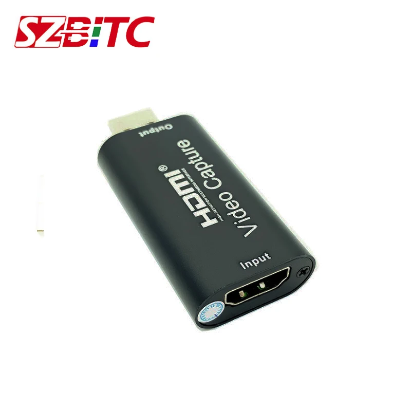 SZBITC-HDMI Video Capture Card, Streaming VHS Board, Cartões USB 2.0, Conversor para PS4 Game DVD Camera