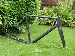 Full Carbon UD Matt Cyclocross Bike Disc Brake BSA BB30 Cross Cyclo-Cross Bicycle Frame 12 * 142mm & Fork 12 * 100mm