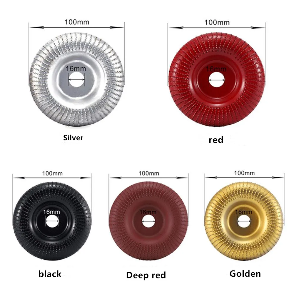 Woodworking grinding wheel wood-plastic thorn angle grinding disc polishing carving rotary tool 100mm polishing wheel tool