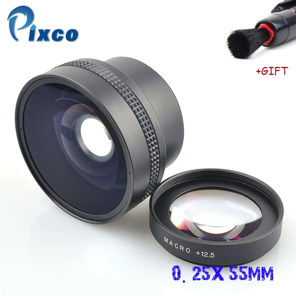 

Pixco 55MM 0.25X Super Macro Wide Angle Fisheye Lens thread lens For Canon Fuji FX NIKON PENTAX DSLR SLR Camera