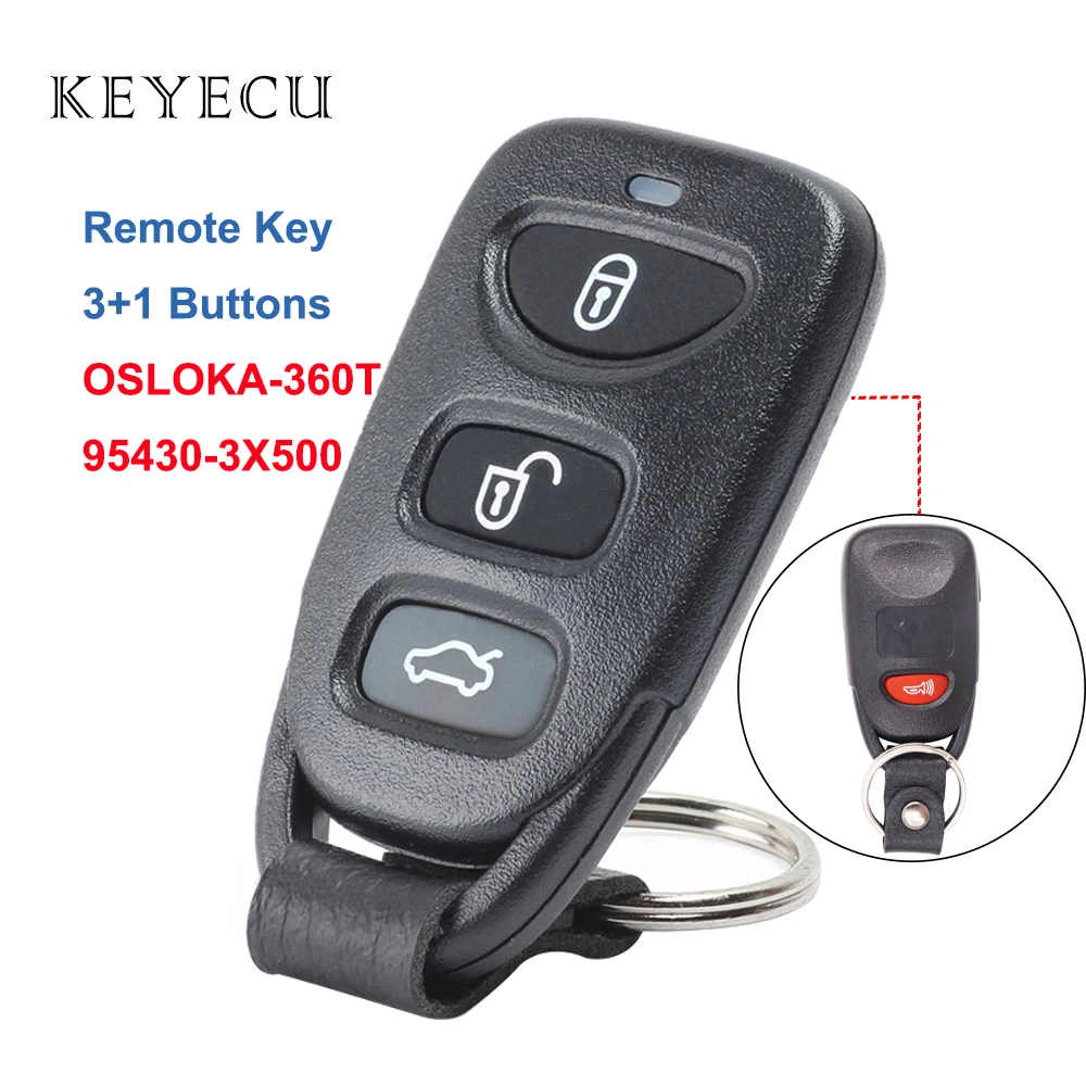 Keyecu for Hyundai Elantra 2011 2012 2013 2014 2015 2016 Car Remote Key Fob FCC ID: OSLOKA-360T 95430-3X500 95430-3X501