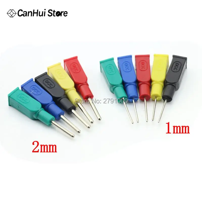 5Pcs/lot DCC Copper 4mm Banana Female To 1/2mm Pin Tip Head For Multimeter Test Probes Wholesale