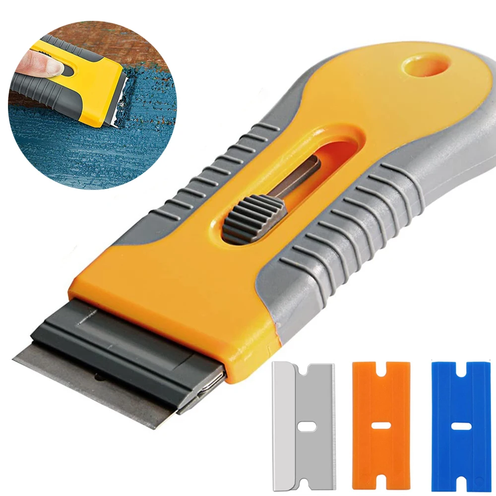 10/20pcs Razor Blade Tint Wrap Glue Squeegee Remover Cleaner  Ceramic Glass Car Window Viny Film Sticker Cleaning Razor Scraper