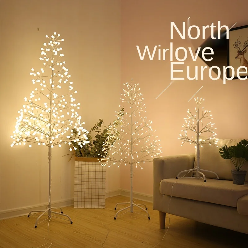 LED Luminous Tree Firefly Lamp Decoration Nordic Layout Christmas Tree Lamp Floor 1.8 M