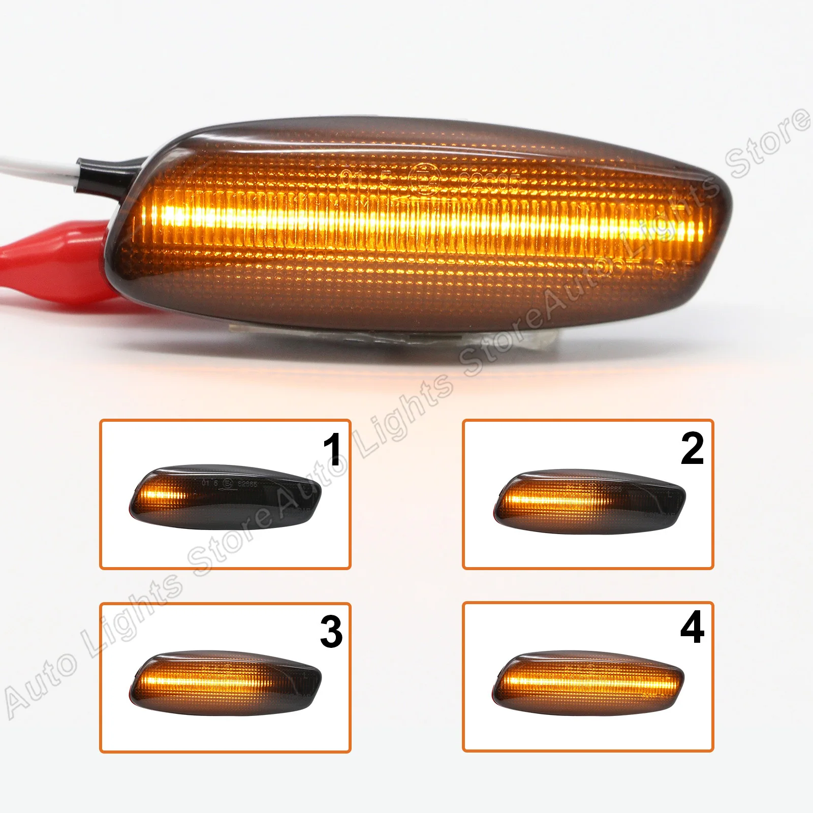 Cho Đồng Hồ C3 C4 C5 Cho Xe Đạp Peugeot 308 3008 5008 207 Hatchback Đèn LED Xe Hơi Ô Tô Đèn 2 LED Gương Blinker chuyển Tín Hiệu Năng Động Đèn