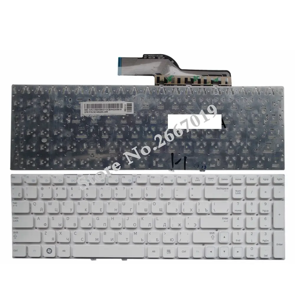Rosyjska klawiatura do laptopa Samsung 300E5A 305E5A 300V5A 305V5A NP300 NP300E5A NP305E5A NP300V5A NP305V5A 300E5X RU — zdjęcie 6