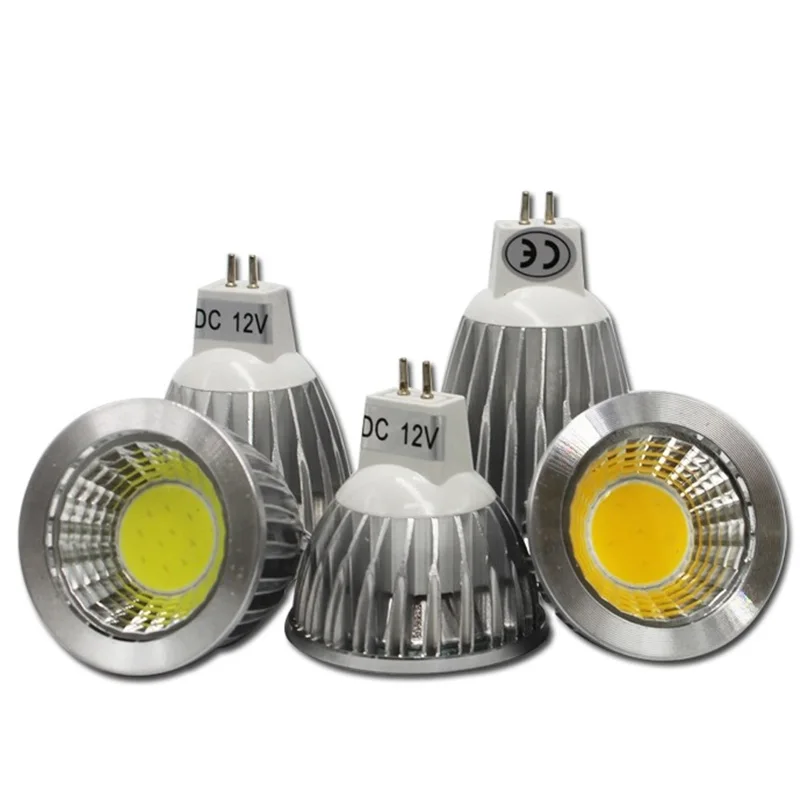 COB led spotlight 9W 12W 15W 18W led lamp GU10/GU5.3/E27/E14 85-265V MR16 12V Cob led bulb warm white cold white bulb led light