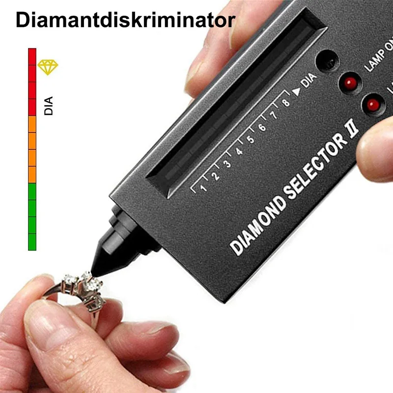 Portable Electronic Diamond Tester Pen For Sapphire, Ruby, Crystal, Agate, Jade, Hardness Test Tool, Diamond Selector II V2