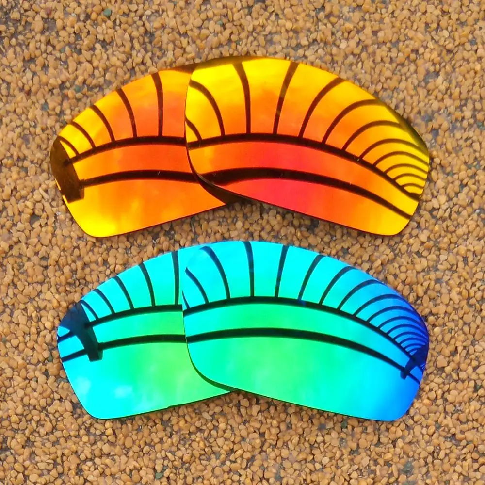 

Orange Red Mirrored & Green Mirrored Polarized Replacement Lenses for Monster Pup Frame 100% UVA & UVB