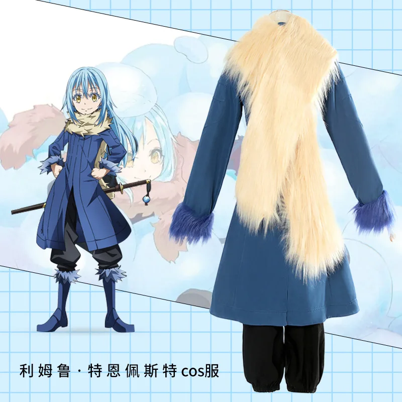 Anime That Time I Got Reincarnated as A Slime Cosplay Costume Rimuru Tempest Wig and shoes Accessories