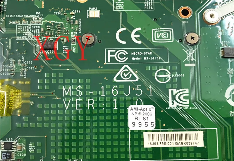 Original FOR MSI GE62 GE72 Motherboard MS-16J51 MS-16J5 1.0 I5-6300HQ SR2FP  N16E-GR-OP-A1 100% Teste OK