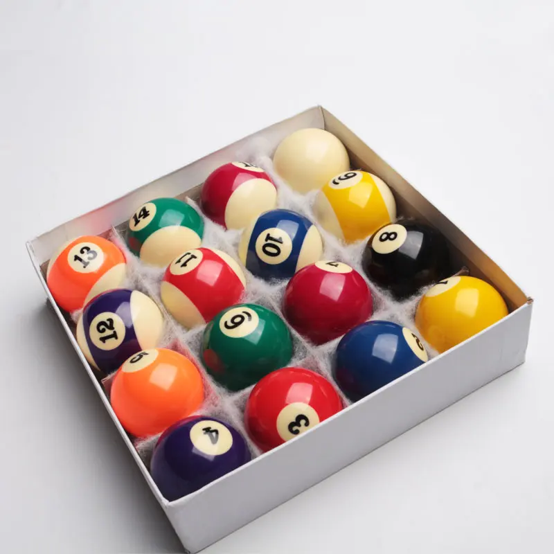 52mm Diameter Billiards Pool Balls Complete Set 16pcs High Quality Resin Ball Billliard Accessories For Billiard House or Bar