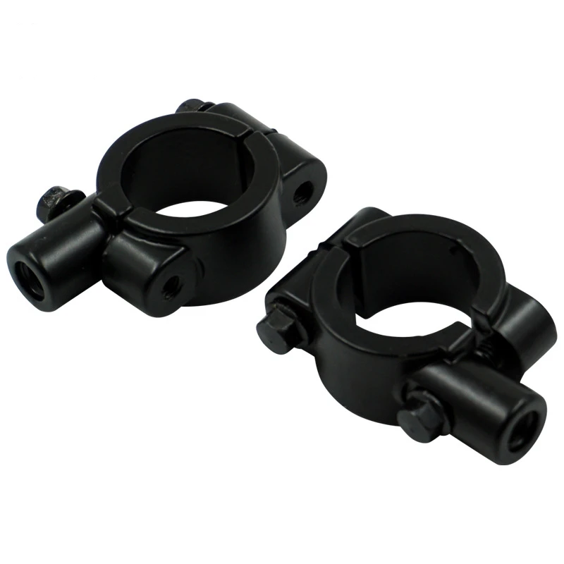 1Pair 25MM Universal M8 M10 Motorcycle Handlebar Bracket Clamp Rear View Mirror Mount Adapter For ATV Dirt Bike Scooter Moped