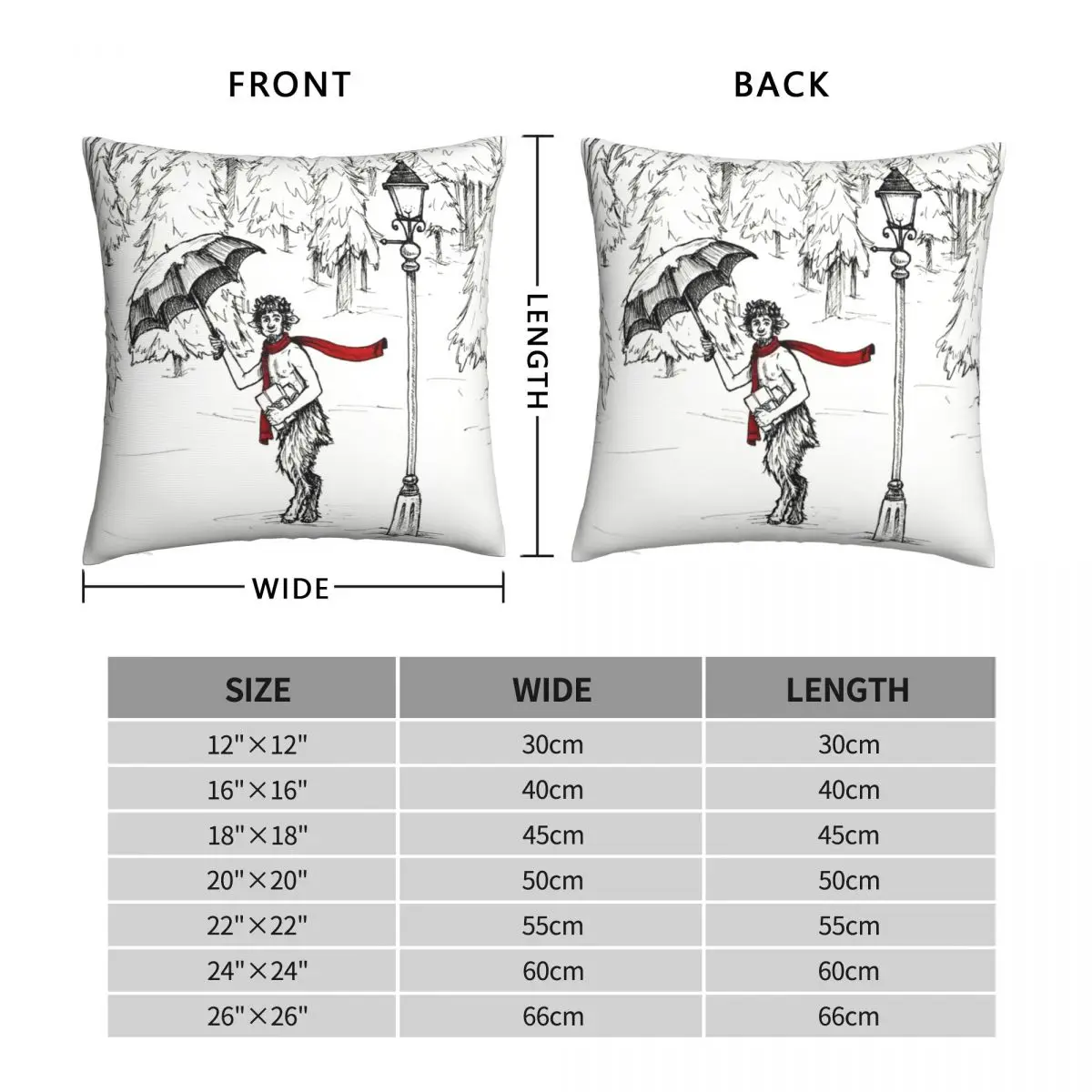 The Lion The Witch The Wardrobe Pillowcase Polyester Linen Velvet Printed Zip Decor Sofa Seater Cushion Cover Wholesale 18