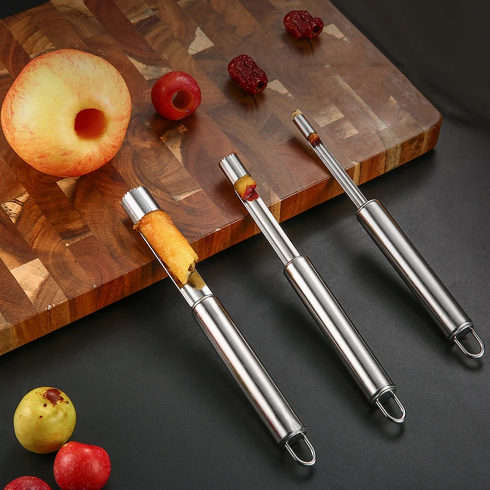 Stainless Steel Apple Corer Fruit Seed Core Remover Pear Apple Corer Seeder Slicer Knife Kitchen Gadgets Fruit & Vegetable Tools