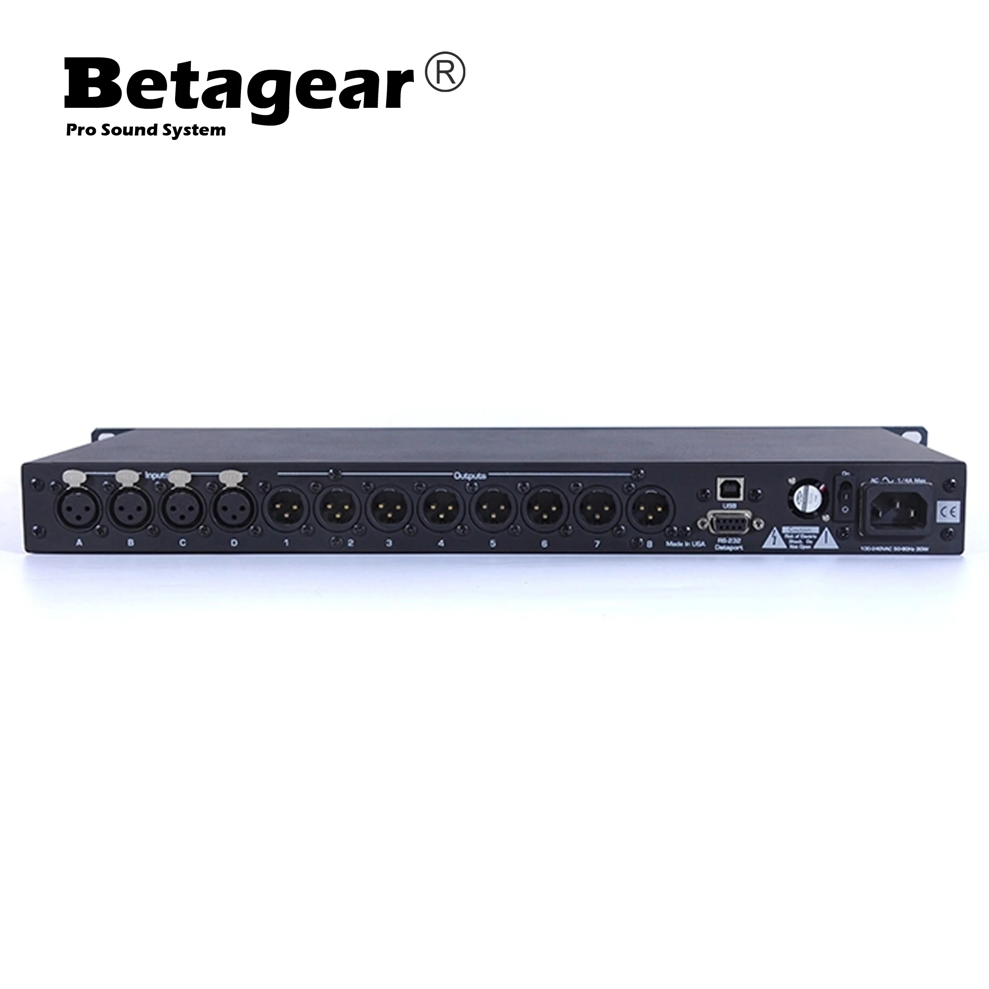 Betagear 4.8SP 4Input 8Output Protea Processor Loudspeaker Processador De audio Professional Audio Processeur Speaker Management