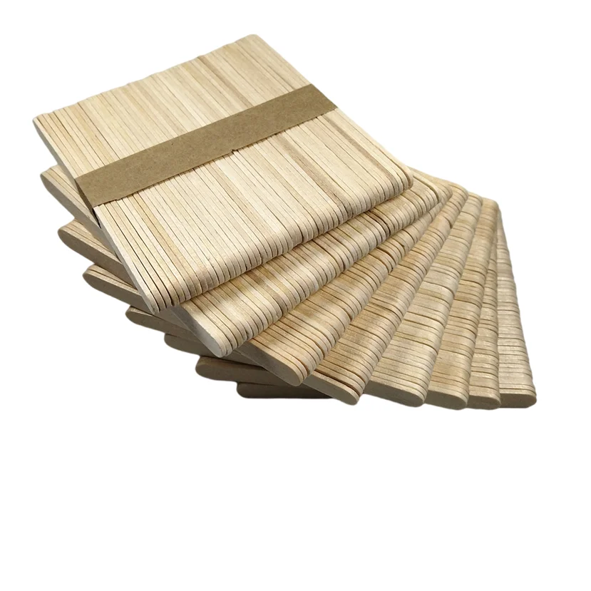 400 pezzi bastoncini per gelato legno di betulla accessori per ghiaccioli bastone artigianale in legno fai da te 50 pz/lotto 8 lotti lunghezza 11.4cm