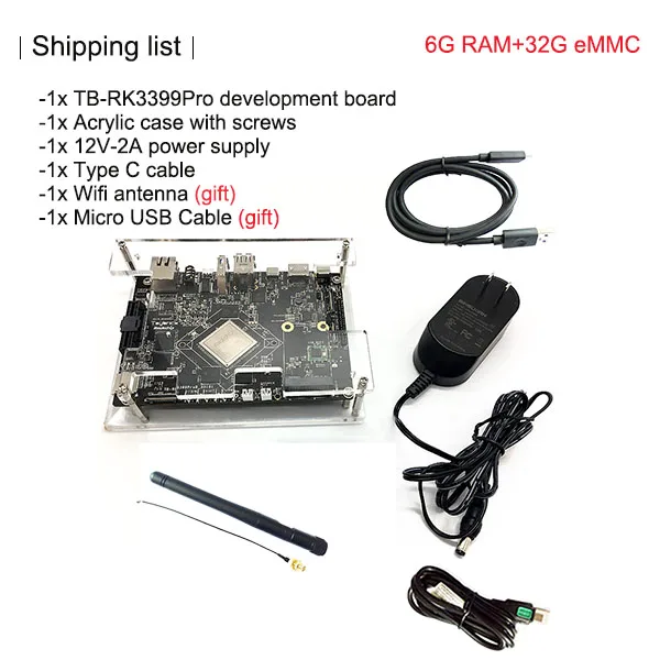 TB-RK3399Pro AI Development Kit Single Board Computer for AI Deep