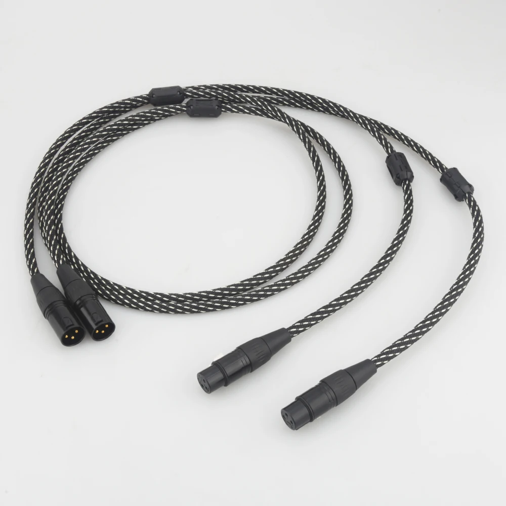 A53 5N OCC Copper Conductor Audio Interconnect Cable Gold Plated XLR Connector HIFI Balance XLR Plug Cable for Audio Equipment