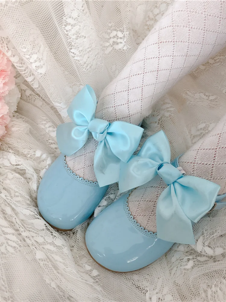 Spring Customized Spanish Sweet Bow Princess Shoes Little Girl Shoes Mary Jane Shoes Girls Dress Shoes Toddler Dress Shoes