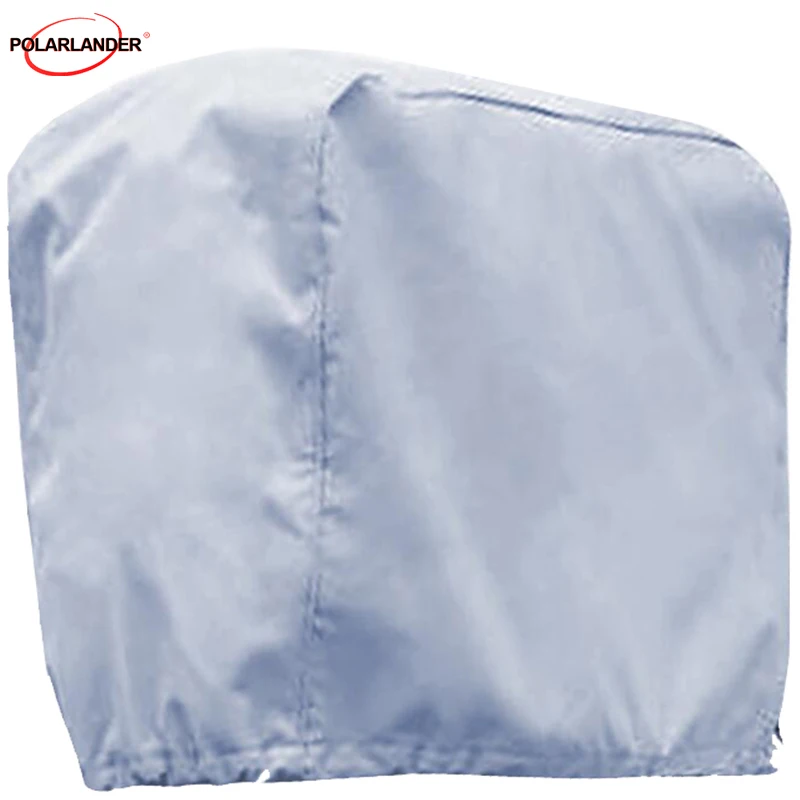 للطي قارب يخت غطاء المحرك رمادي يناسب ما يصل إلى 2.5-10 HP محرك خارجي Sunshield تنفس نسيج أكسفورد عازل للماء 210D
