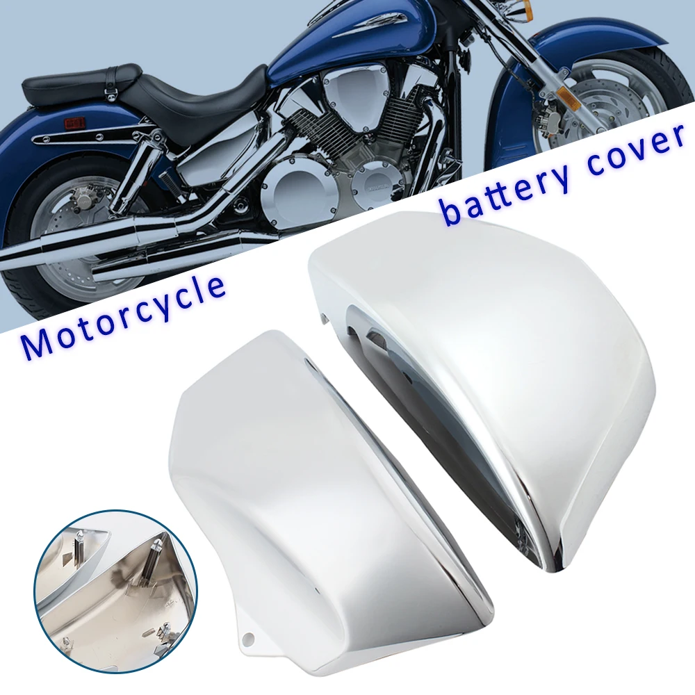 Chrome Motorcycle Side Battery Fairing Cover Fits For Honda VTX1800 R/S/N/F/T R/Retro S/Spoke N/Neo F & T/Tourer 2002-2008 New