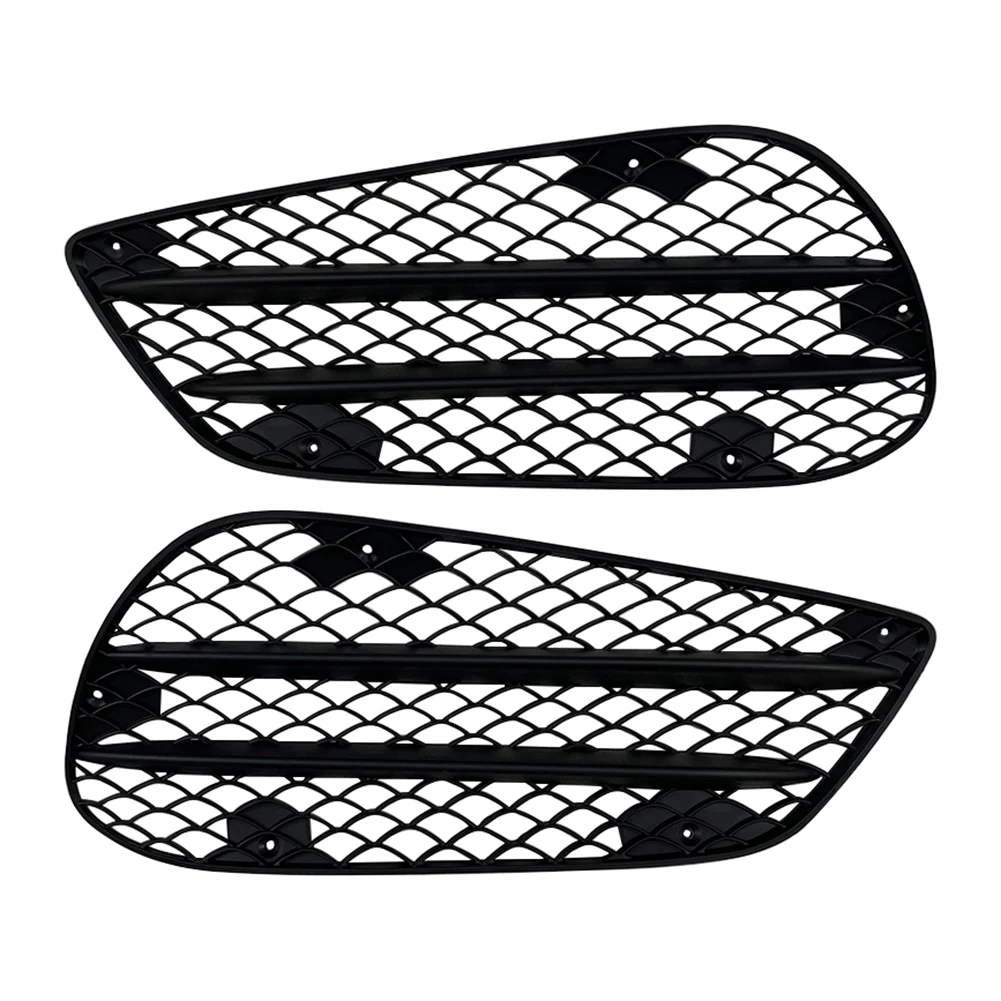 1Pair Car Front Bumper Fog Lamp Grille Accessories For Mercedes Benz E-Class W212 E63  2013 2014 2015 Sport Version Only