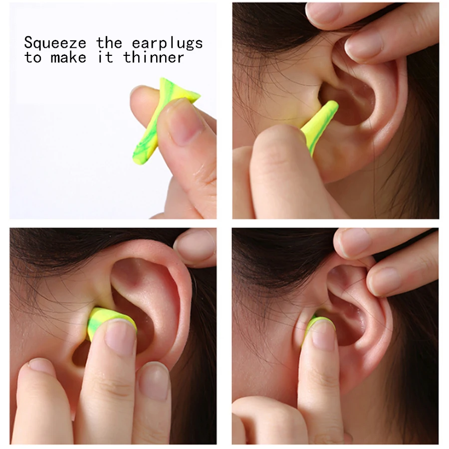 S/M/L Soundproof Sleeping Ear Plugs Earplugs For Sleeping Special Mute Soft Slow Rebound Student Anti-Noise Protection Earplug