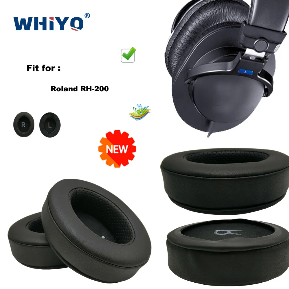 

New Upgrade Replacement Ear Pads for Roland RH-200 Headset Parts Leather Cushion Velvet Earmuff Earphone Sleeve Cover