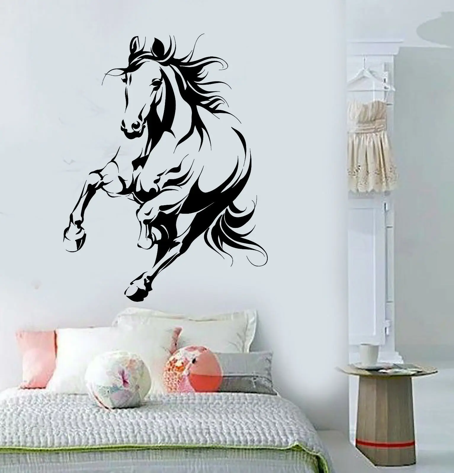 Beautiful Horse Wall Decal Vinyl A galloping horse Animal Interior Home Wall Stickers for Living Room Decoration Murals Z460