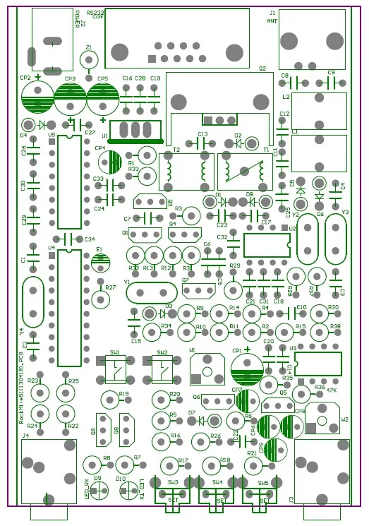 51 Super RM Rock Mitte QRP CW Transceiver HAM Radio Shortwave Telegraph DIY Kit