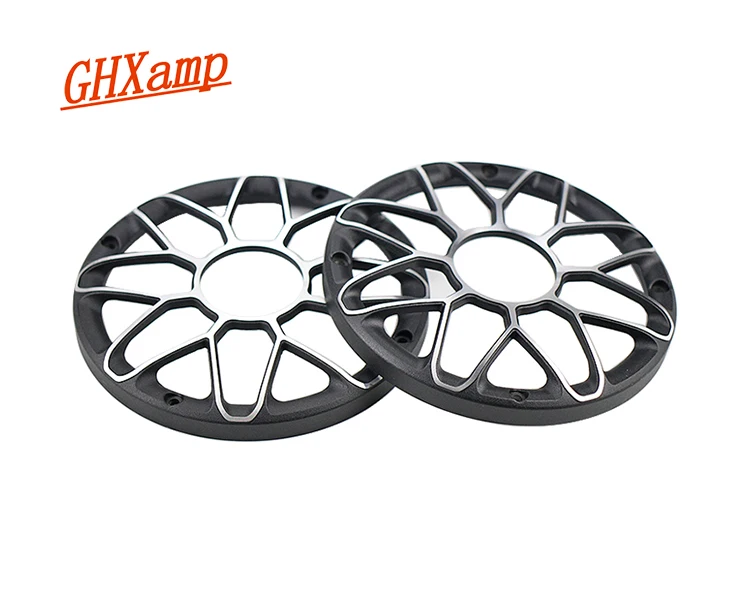 GHXAMP 6 zoll 6,5 zoll SubWoofer Auto Lautsprecher Grill Mesh Gehäuse Aluminium Woofer Net Lautsprecher Metall schutzhülle Diy 1 pairs – Detail 4
