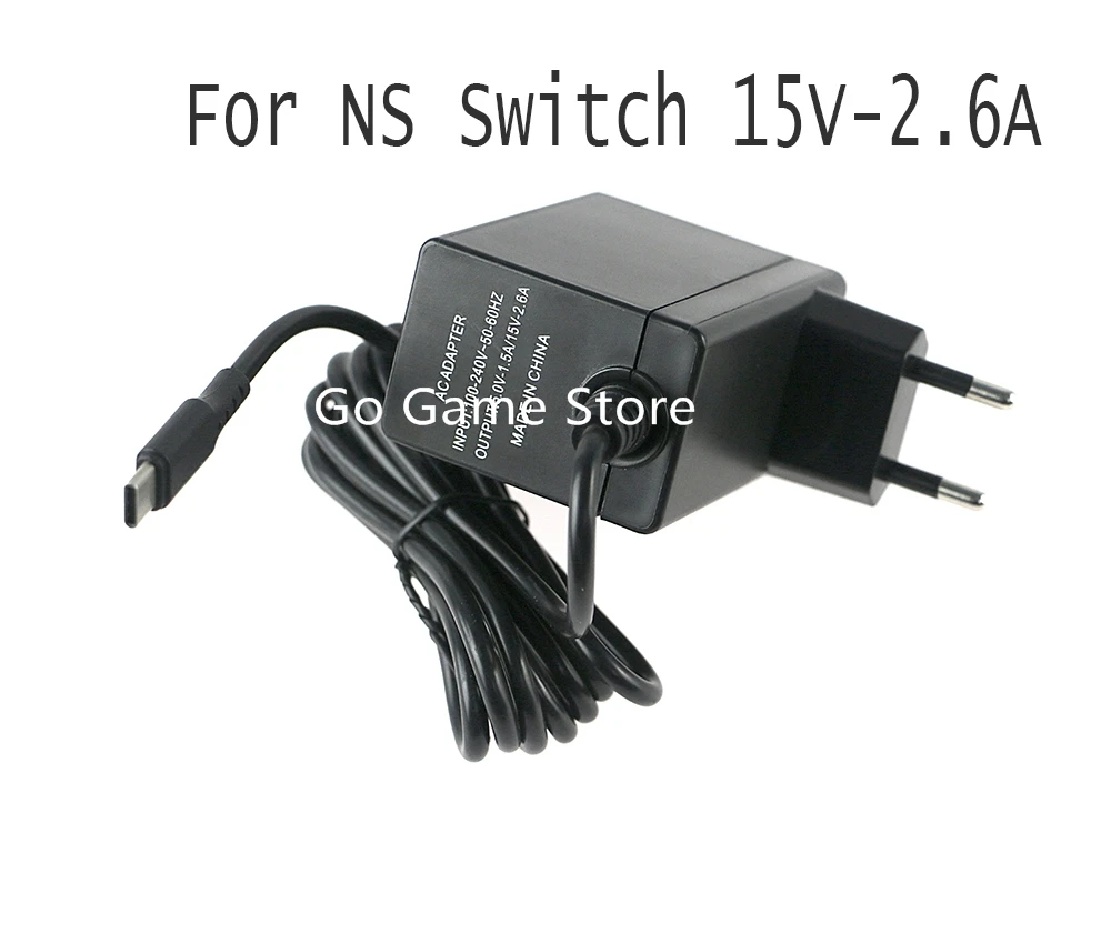 

5pcs for Nintend Switch 2.6A AC Adapter Charger NS Game Console US&EU Plug Wall Adapter Charging Power Supply