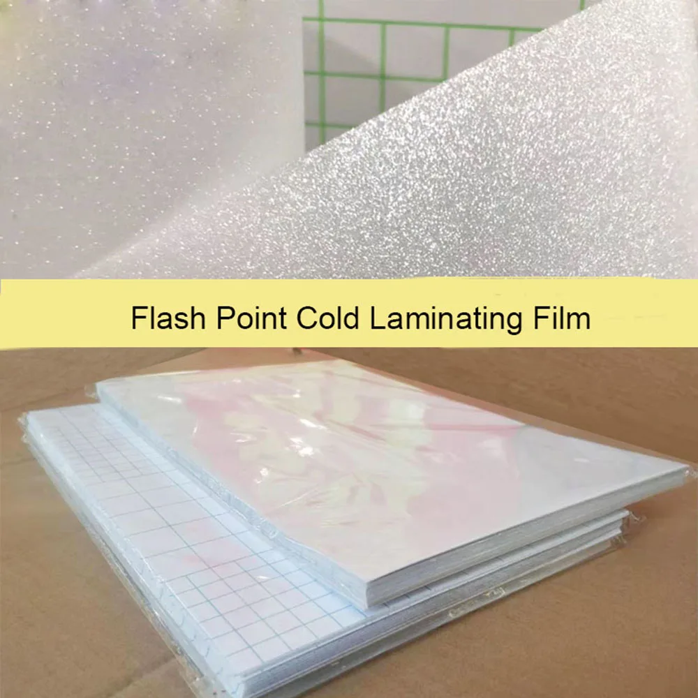 A3 297x420MM Sky Full Stars Flash Point Cold Laminating Film DIY Paper or Photo Card 100 Sheets/Bag