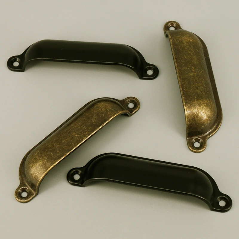 2PCS Kitchen Cabinet Handle Wardrobe door Pull Shell Style Drawer Knobs Retro Furniture Hardware handle