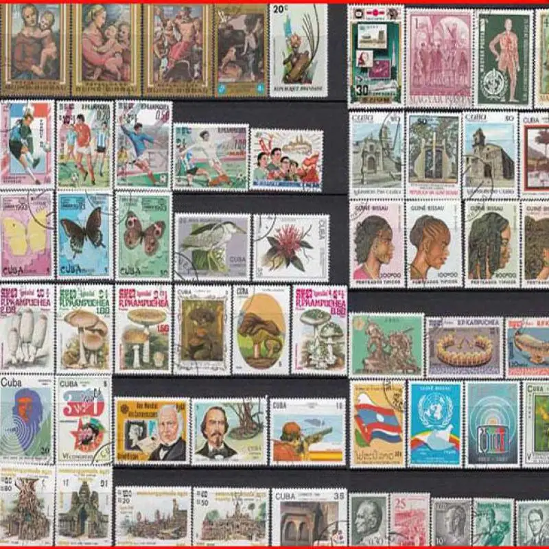 All Around The World Foreign Stamps Letter Post 100 Different Used Stamps Random Gifts At Fidelity Used Postage Stamps With Post